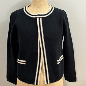 NWT Bécool Black and white dressy cardigan, size M/L